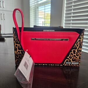 Steve Madden Red Bzippy Wristlet Wallet